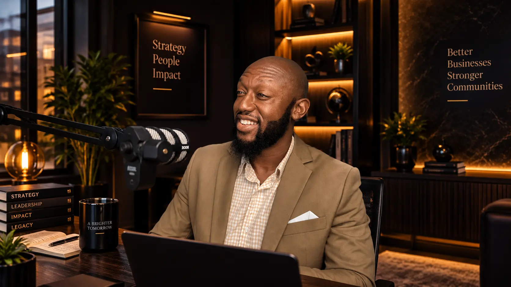 Dee Bright Jr. in an advisory conversation